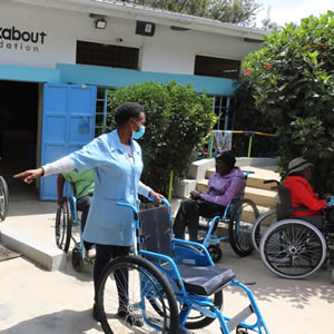 Issuance of wheelchairs to children and adults living with disability