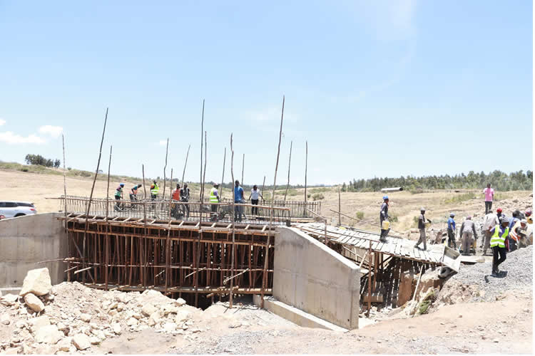 Inspection of the newly-opened Munyeki Dispensary Road in Karau Ward 6