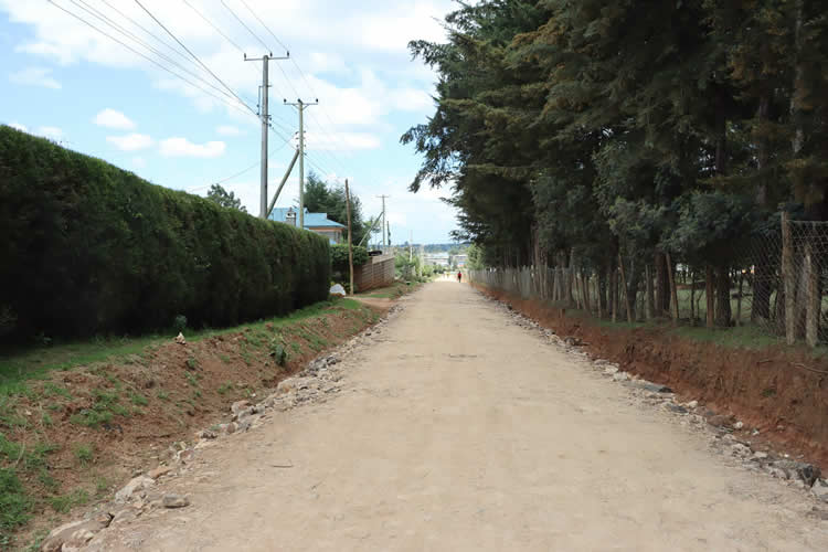 Rehabilitation and maintenance the following feeder roads in Gatimu Ward 10